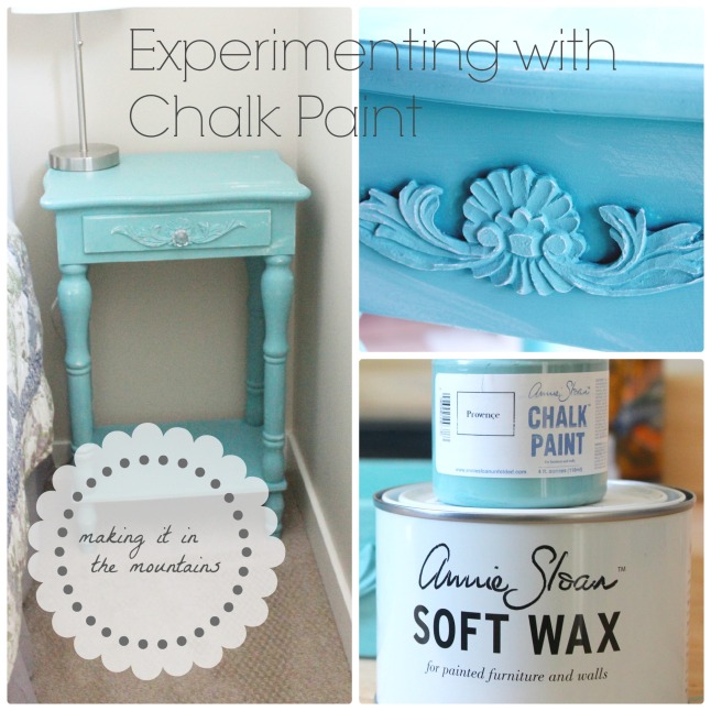 Bedside Table Makeover @ making it in the mountains